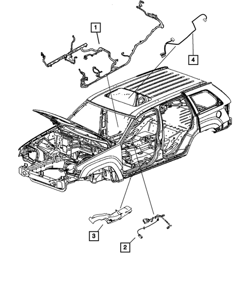 Wiring-Body and Accessories for 2011 Dodge Durango #0