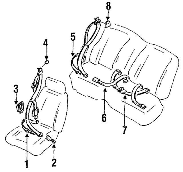 87840F6600 - Electrical: Retractor Cover for Infiniti Image