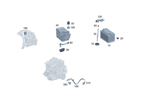 Battery, Starter and Alternator Line for 2026 Mercedes-Benz CLE300 #0