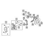 68173929AA - : Disc Brake Caliper Assembly, Right for Ram: ProMaster 1500, ProMaster 2500, ProMaster 3500 Image