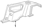 E7FZ7431012A2D - Body: Quarter Trim Panel for Ford: Escort Image