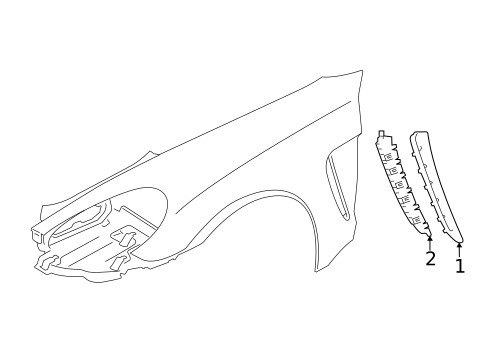 Exterior Trim - Fender for 2013 Porsche Panamera #0