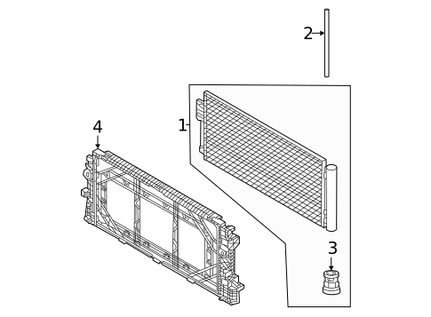 Condenser, Compressor & Lines for 2022 Volvo XC40 Recharge #12