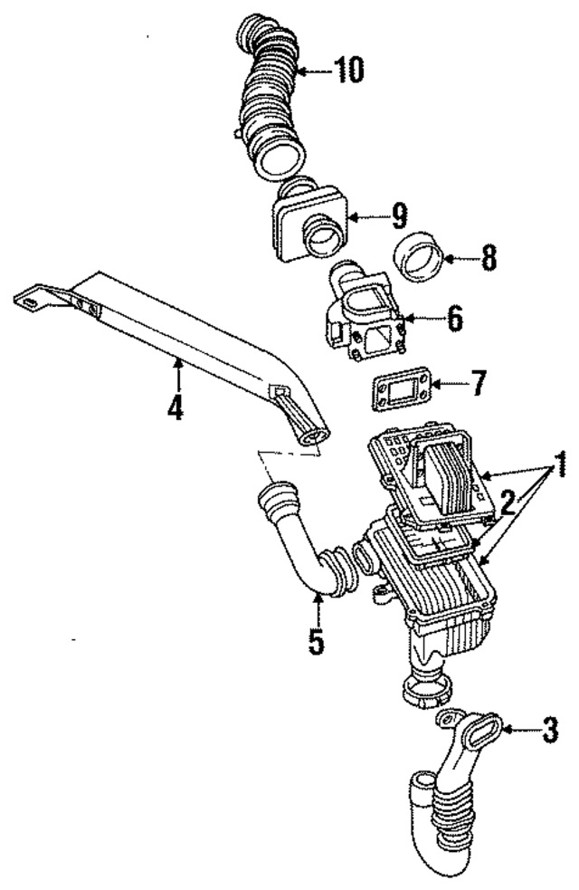F1CZ12B529A - Emission Control: Mass Air Flow Sensor for Ford Image