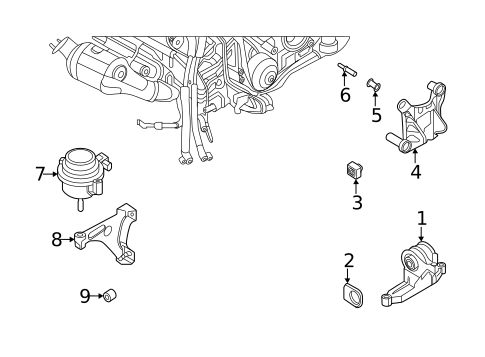 Engine Mounting for 2022 Porsche 718 Boxster #0
