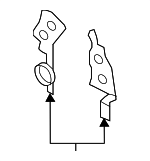 E3TZ6020A - Engine: Front Cover Gasket for Ford: E-250 Econoline Club Wagon, E-350 Econoline, E-350 Econoline Club Wagon, F-150, F-250, F-350, F-Super Duty Image
