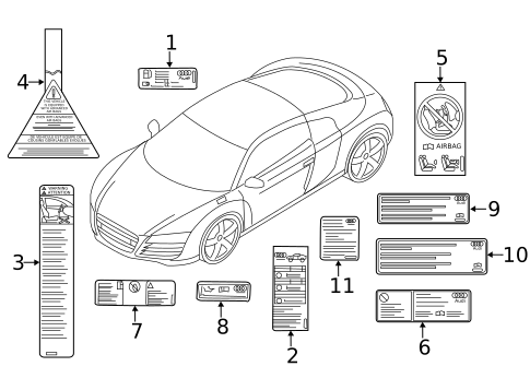 Labels for 2014 Audi R8 #0