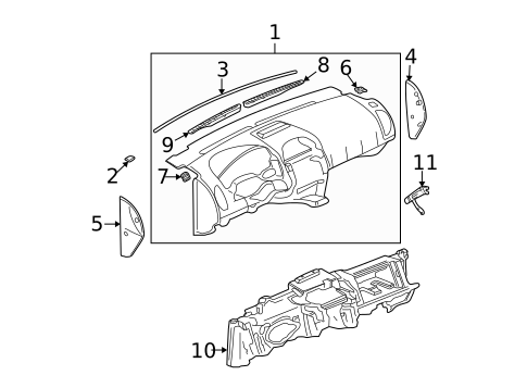 Instrument Panel for 2005 Saturn Vue #0