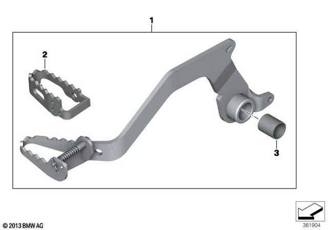 35218523354 - : Brake Pedal for BMW-Motorrad Image