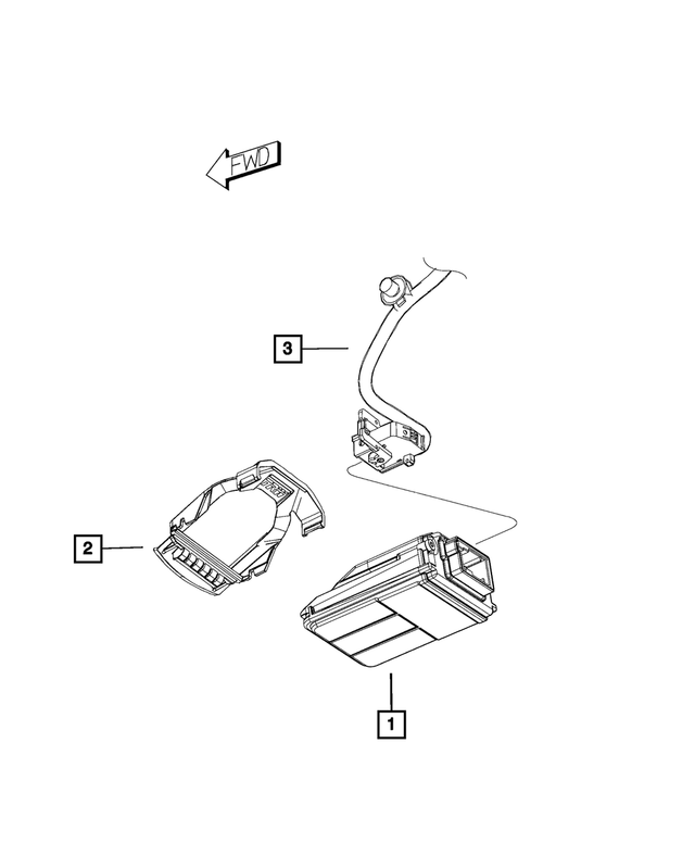 68516070AA - Electrical: Forward Facing Camera for Mopar Image