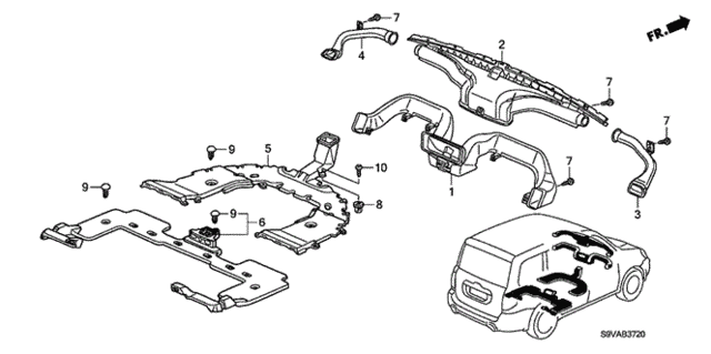 Duct for 2008 Honda Pilot #0
