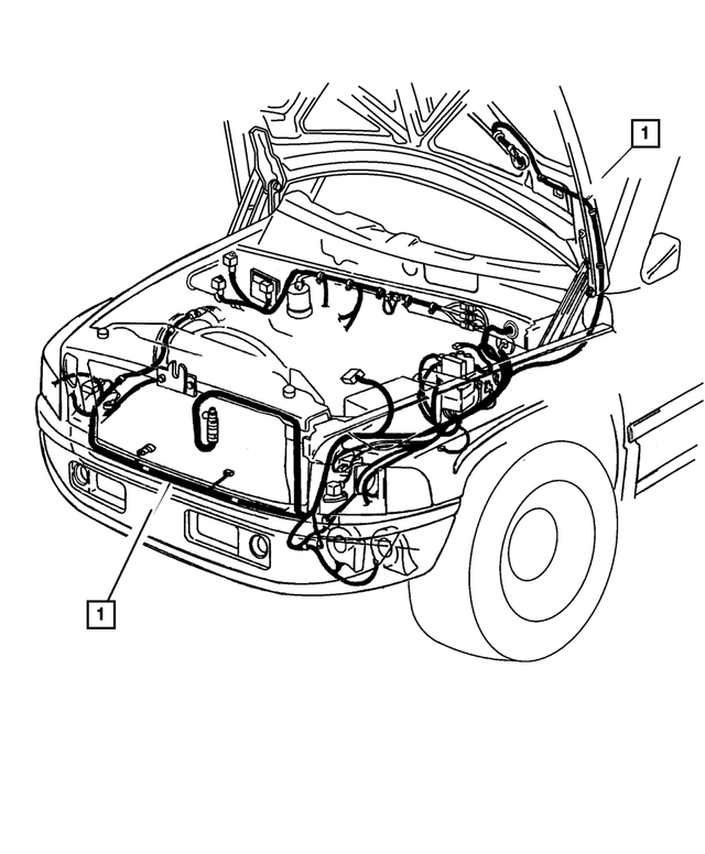 56045665AH - Electrical: Headlamp And Dash Wiring for Mopar Image