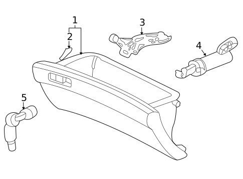 Glove Box for 2005 Honda Accord #0