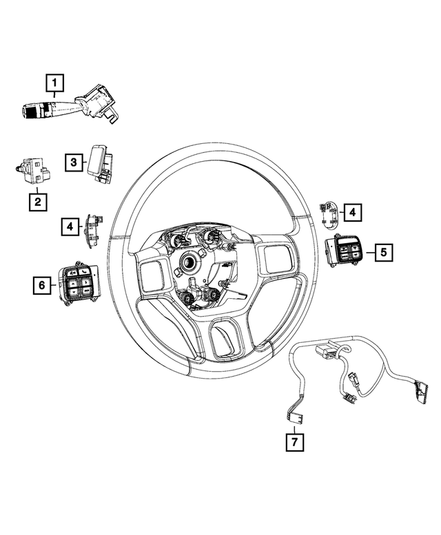 56054450AA - Electrical: Evic Switch for Mopar Image image