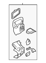 278861HS0B - : HVAC Air Inlet Housing (Front, Lower) for Nissan: Micra, Versa, Versa Note Image
