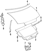 10284405 - Body: Hood for Chevrolet: Lumina APV | Oldsmobile: Silhouette | Pontiac: Trans Sport Image