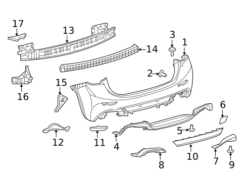 Bumper & Components - Rear for 2019 INFINITI QX30 #0