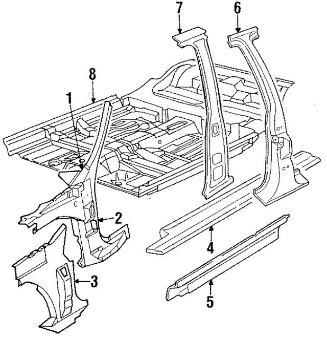 4674354 - Body: Floor Pan for Mopar Image
