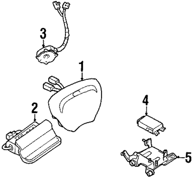 F8CZ54043B13DAD - Electrical: Inflator Module for Ford: Escort Image