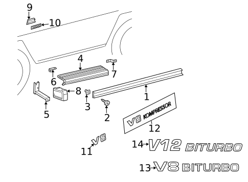 Exterior Trim - Pillars for 2018 Mercedes-Benz G63 AMG #0