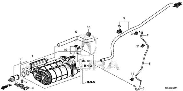 Canister (3.0L) for 2017 Acura MDX #0