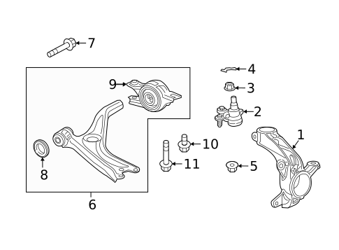 Suspension Components for 2022 Honda Insight #1