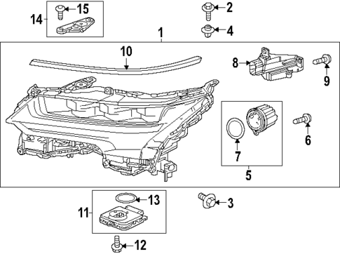 Headlamp Components for 2024 Lexus GX550 #0