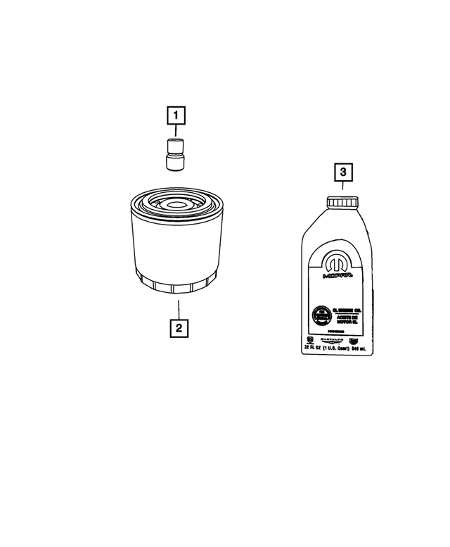 53010751AB - Engine: Oil Filter Connector for Dodge: Challenger, Charger, Durango | Jeep: Grand Cherokee | Ram: 1500 Image