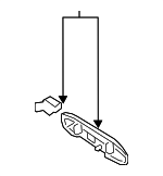 5716A473VA - : Handle, Outside for Mitsubishi: Mirage Image