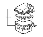1770050330 - : Air Cleaner Assembly for Lexus: LS430 Image