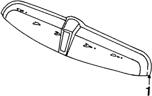 Exterior Trim - Hood for 2000 Lincoln Town Car #0