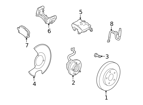 Hubs & Related Components for 2009 Saturn Aura #0