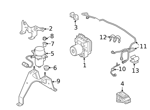 ABS Components for 2013 Land Rover Range Rover Sport #0