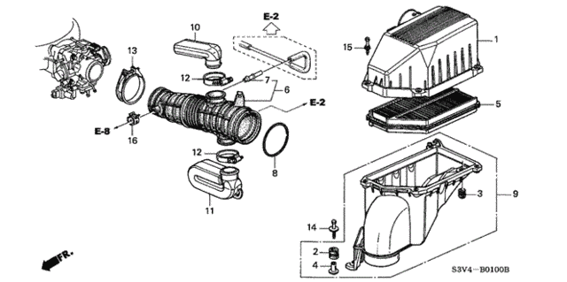 Air Cleaner (1) for 2002 Acura MDX #0