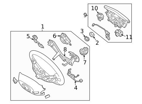 Steering Wheel & Trim for 2015 Hyundai Equus #0