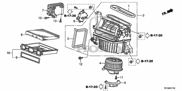 Heater Blower for 2012 Honda Accord #0