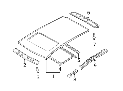 Roof & Components for 2016 Nissan Juke #1