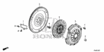 21350PRB000 - Engine: COVER, CLUTCH CASE for Honda Image