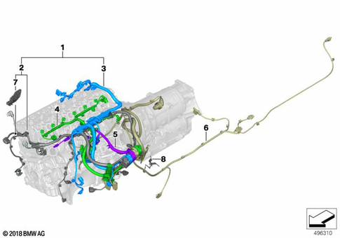 Engine Wiring Harness for 2016 BMW 540dX #0