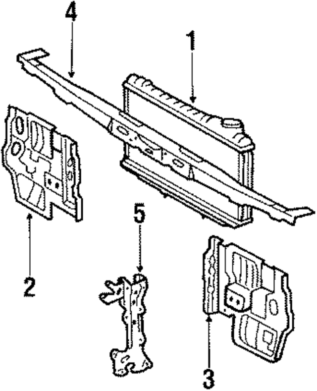 5321122220 - Cooling System: Side Baffle for Toyota Image