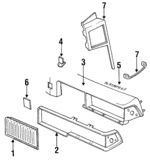 25530239 - Body: Grille for Oldsmobile: Cutlass Salon, Cutlass Supreme Image