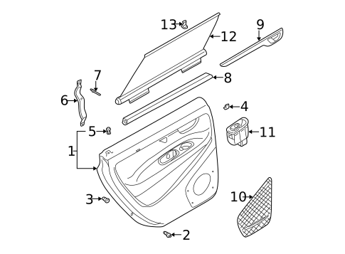 Interior Trim - Rear Door for 2006 Volvo S60 #0