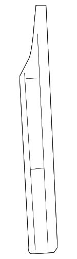 8W0805645B - Body: Center Reinforced for Audi: A4, A4 allroad, A4 Quattro, A5 Quattro, A5 Sportback, RS5, RS5 Sportback, S4, S5, S5 Sportback Image