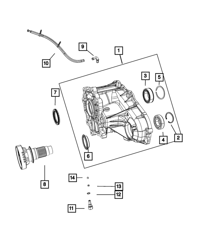 « 68071192AB – MP3023; 2 Speed Transfer Case : Avant Demi-carter pour Mopar Image »