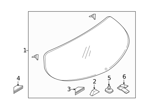 Glass - Lift Gate for 2015 Mazda CX-5 #0
