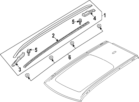 Exterior Trim - Roof for 2023 Volvo V60 #0