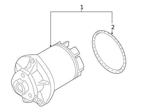 Water Pump for 2012 Volkswagen Jetta #0