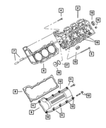 53020987 - Engine 3.7L Six Cylinder: Cylinder Head for Dodge: Ram 1500, Ram 2500, Ram 3500 | Jeep: Liberty Image