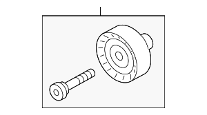 6M260938J - Maintenance &amp; Lubrication: Accessory Drive Belt Idler Pulley for Audi Image