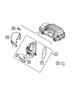 68348179AA - Doors, Door Mirrors and Related Parts: Turn Signal Lamp, Right for Mopar Image